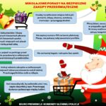 grafika z poradami dotyczącymi bezpiecznych zakupów przedświątecznych - treść przedstawiona na grafice zawarta jest w artykule